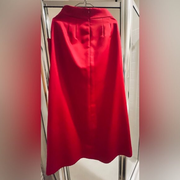 Talbots Red Maxi Dress - Burgundy Red - Size 8 Petites - Gown Dress - Long Skirt - Picture 2 of 4